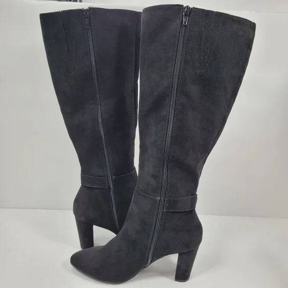 Jones New York Signature Women's Black Knee High Boots US Size 8.5M - Picture 5 of 12
